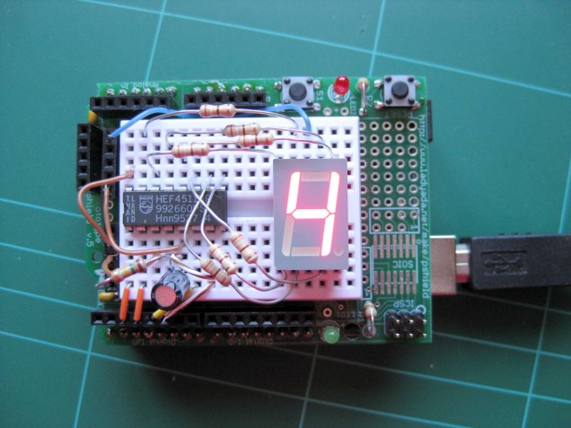 Simple Arduino 7 segment display example – My Blog